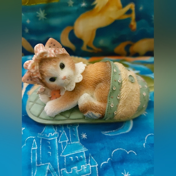 Enesco calico kittens figures cute sweet whimsical collectible cat kitty - Picture 3 of 4